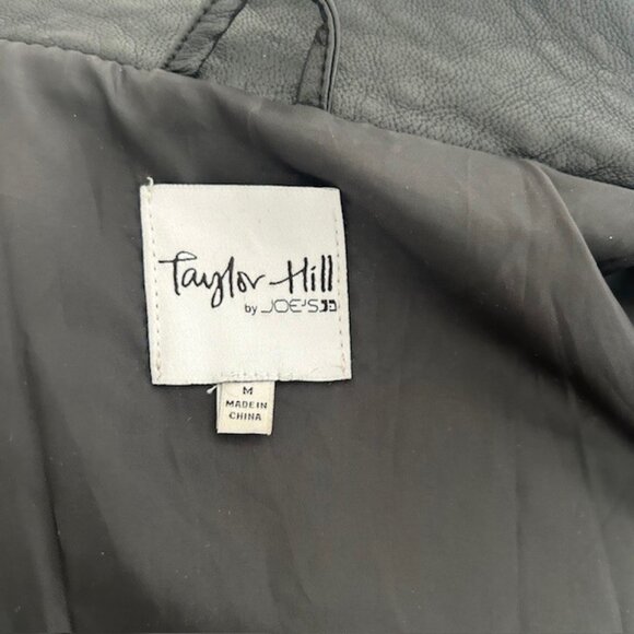 Taylor Hill by Joe's Women's Pearl Studded Faux Leather Moto Jacket - Picture 6 of 6